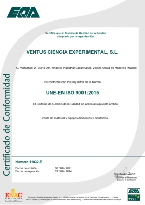 ISO 9001 Ventus Ciencia Experimental